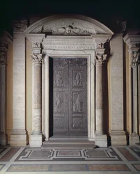 Central door of the basilica, decorated 1439-45